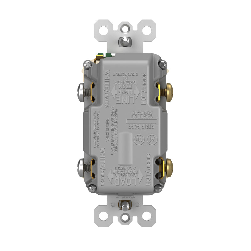 Legrand Pass & Seymour Radiant 15 Amp GFCI Wall Power Outlet with 2.0 Amp USB A/C Charger, Light Almond