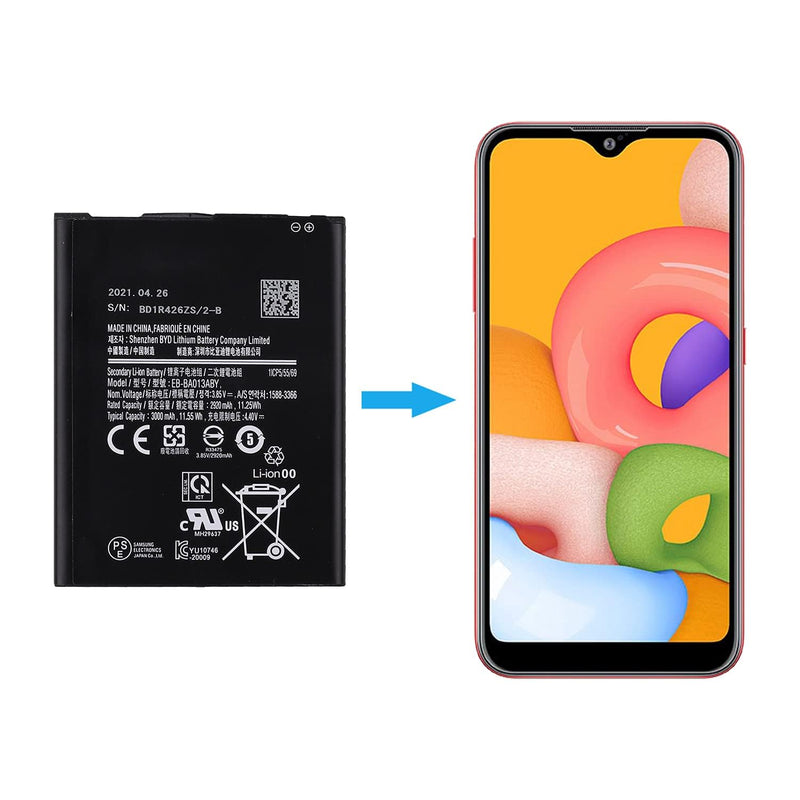 Duotipa Battery EB-BA013ABY Compatible with Galaxy A01 Core A013M with Repair Tool Kit