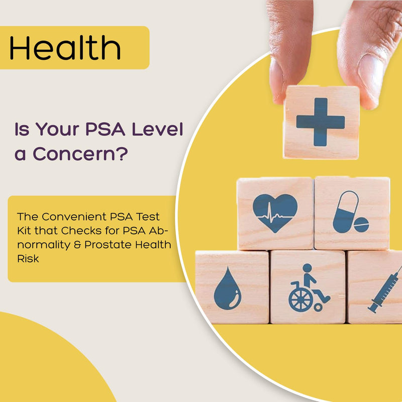 PSA Test Kit at Home PSA Health|PSA Rapid Test Kit for Men|Home PSA Test in 10 Minutes. Easy to Read, Accurate and Quick Results|Includes All Test Components