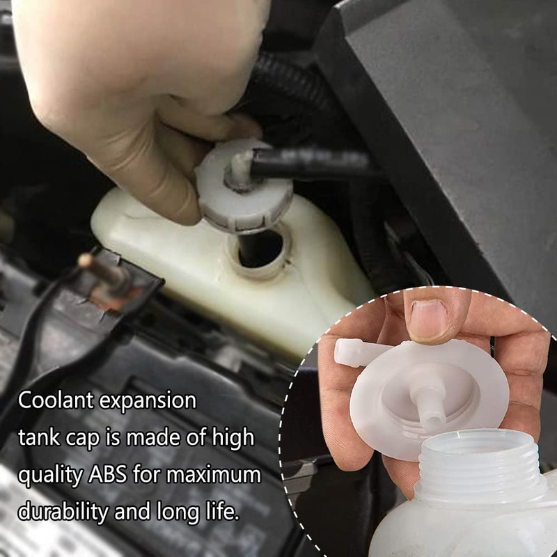 2 PCS Radiator Coolant Reservoir Overflow Tank Cap with Joint, Coolant Reservoir Cap Fit for Honda Acura Accord Civic Pilot Insight Element, Replacement #19102-PM5-A00