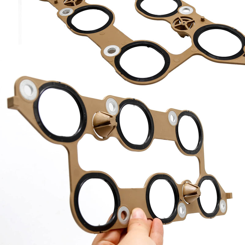 12590958 Lower Intake Manifold Gaskets Replacement for Buick Enclave Chevrolet Traverse GMC Acadia 2009-2016 Replacement for Cadillac CTS 2008-2011 Replacement for Buick Lacrosse Chevrolet Camaro