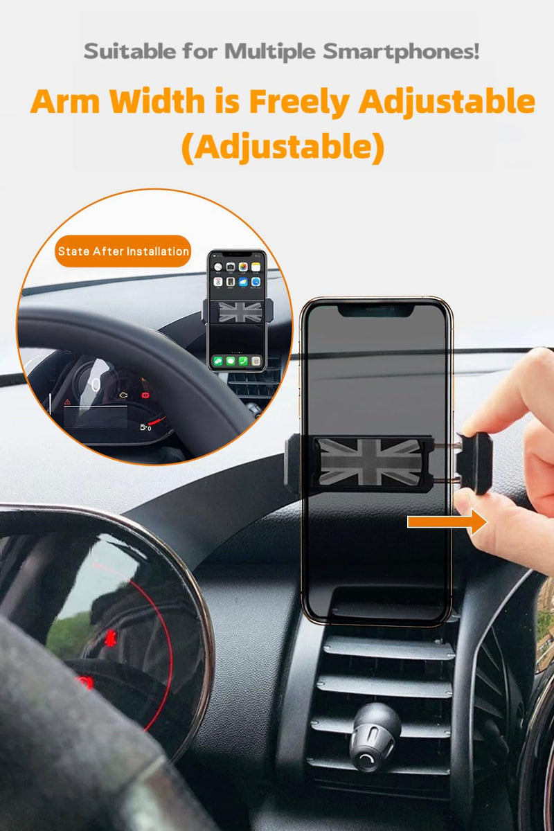 Car Phone Holder for Mini Cooper F54 F55 F56 F57 with Control Display Dashboard, 360° Rotatable Phone Mount for All 4-6.9 Inches Smartphones, Right (Not Supported All Countryman F60/R61) F54 F55 F56 F57 (Manual Right Side)