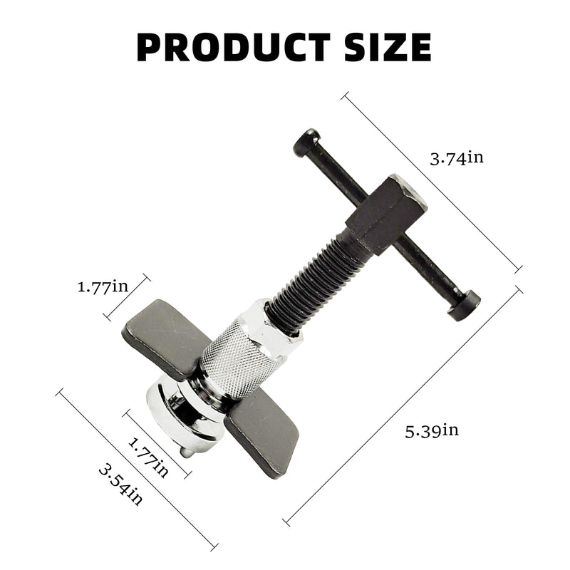 Car Disc Brake Caliper Piston Rewind Tool, 3pcs/Set Brake Piston Wind Back Tool, Auto Rear Brake Pad Wind Back Right Handle Tool, Universal for RV, SUV, Truck