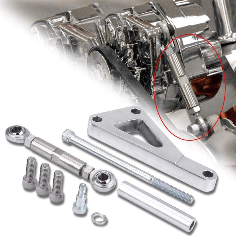 SBC Alternator Bracket, Long Water Pump Lwp Aluminum Alternator Bracket Kit Polished for Chevy SBC 350 Small Block Engine