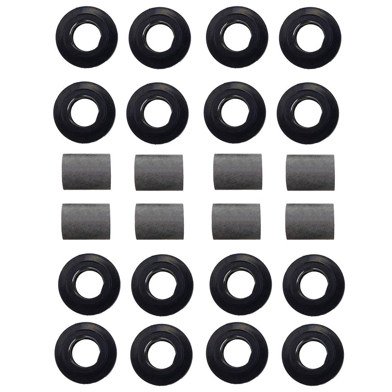 For Arctic Cat Shock Bushing Kit, Upper Lower Front Rear Shock Bushing for Arctic Cat 250 300 375 400 454 500 650, 21-0001