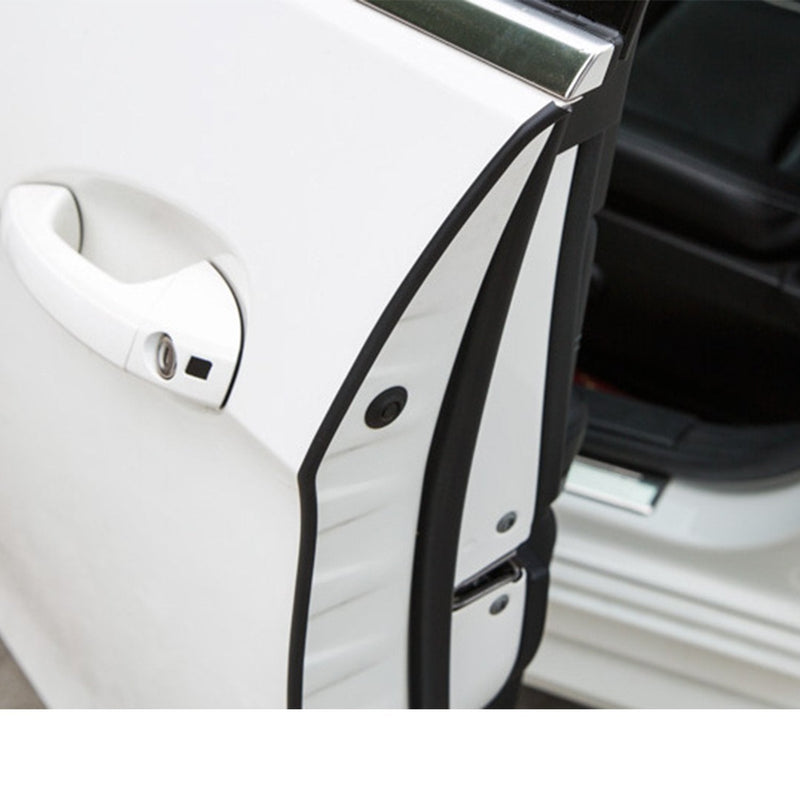 32Ft(10M) Door Edge Guards Car Door Edge Guards U Shape Car Door Protector Rubber Seal Door Guard Internal Double Sided Tape (No Glue Required), Black