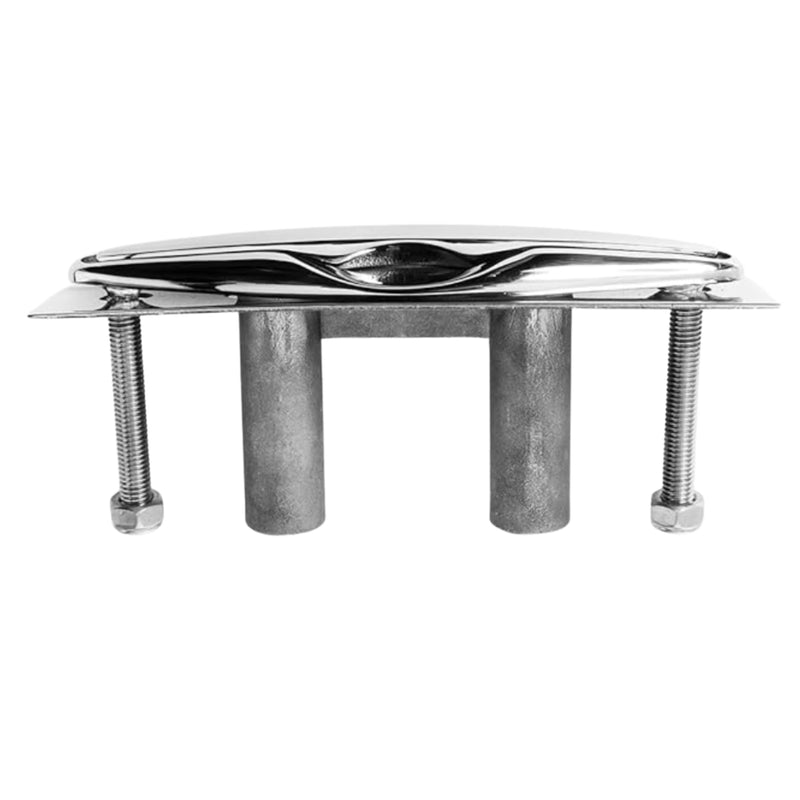 MarineNow Flush Mount Pop-Up Boat Cleat – Marine Grade 316 Stainless Steel – Includes Backing Plate & Nuts – Corrosion-Resistant Dock & Deck Hardware 6" 01-Pack