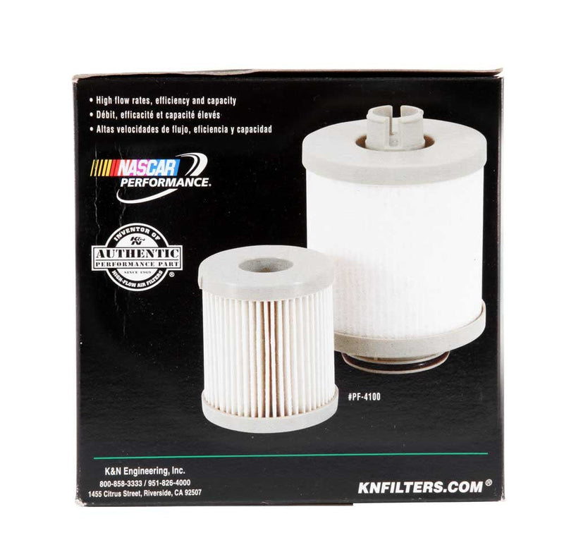 K&N Diesel Fuel Filter: Performance Fuel Filter, Premium Engine Protection, Compatible with 2003-2007 Ford Truck 6.0L Powerstroke Diesel Engines, PF-4100