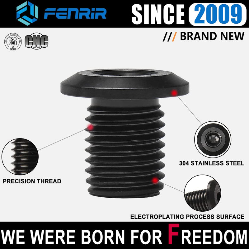 FENRIR Motorcycle mirror Hole Plug 304 Stainless steel Compatible with M10XP1.25 Vulcan S Z900 Z650 Z500 Z400 Z125 MT03 MT07 MT09 MT10 XSR700 SV650 GSXS750 GSX8S CB750 CB650R CB500F Duke Tuono V7 V9