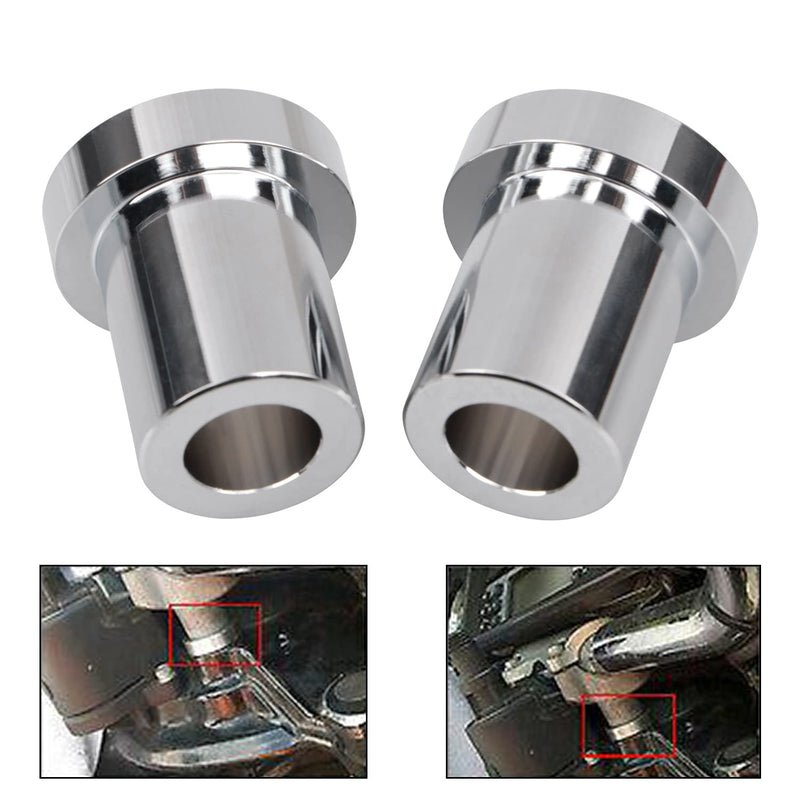 Chrome CNC Solid Billet Handlebar Riser Bushings For Harley Touring Road King Street Glide Electra Glide Softail Chrome
