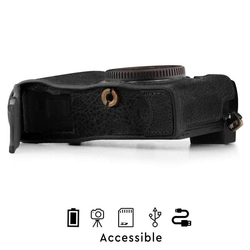 Mega Gear Canon PowerShot G1X Mark III Ultra Light Neoprene Camera Case, with Carabiner, Black (MG1378) Compact