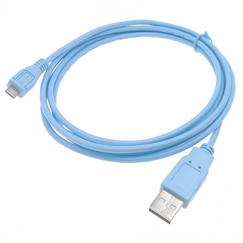 Micro USB Console Cable for Cisco Catalyst IR1800 Series Industrial Routers USB Type A to Micro-B CAB-USB-UB= Console Cable 2M 2 Meter Micro USB-USB Blue