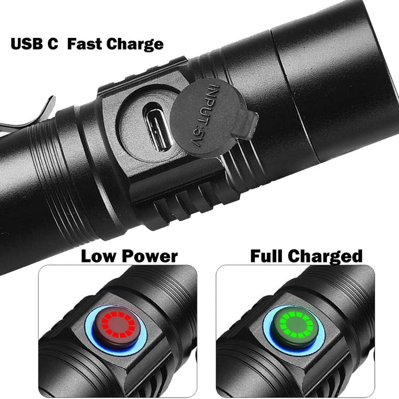 Rechargeable UV Blood Tracking Flashlight for Hunting at Night Hunting Black Light for Blood Detection,Spray Luminol Blood Will Glow UP (10W) 10W