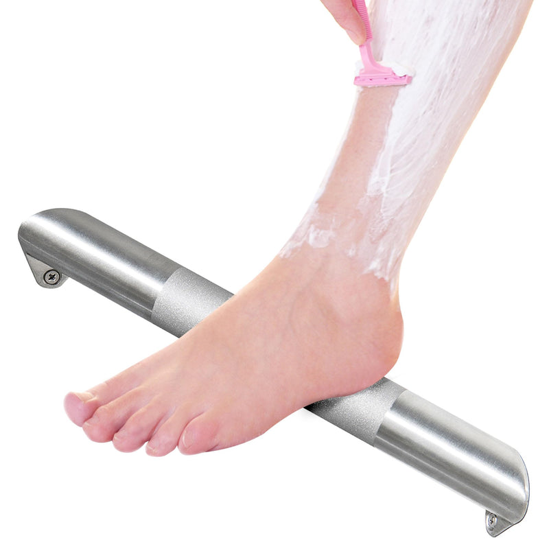 Shower Foot Rest for Shaving Legs, Wall Mounted Shower Foot Ledge, Antislip Stainless Steel Bar Foot Ledge for Bathroom, Brushed Nickel