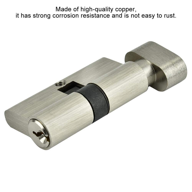 Copper Single Open Lock Cylinder with Keys 60mm/70mm Sturdy & Durable Anti-Theft Solution Ideal for Wooden and Aluminum Doors