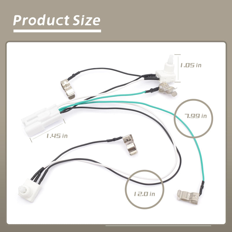 1DK788D1AA Overhead Console Map Light Wiring with Switches Compatible with Dodge Ram 1500 2500 3500 4500 5500 Truck 2002 2003 2004 2005 2006 2007 2008 2009 2010