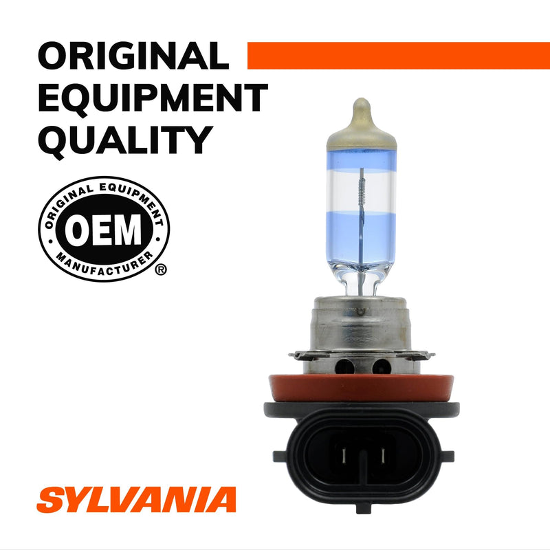 SYLVANIA - 1156 SilverStar Mini Bulb - Brighter and Whiter Light, Ideal for Center High Mount Stop Light (CHMSL), Daytime Running Light (DRL), and more (Contains 2 Bulbs)
