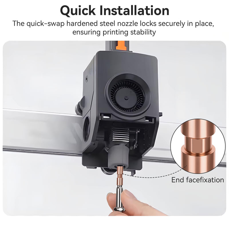 Kobra 3 Max Hotend Upgrade, All-Metal Extruder Replacement with 0.4/0.6/0.8mm Quick-Swap Hardened Steel Nozzles and Silicone Cover Compatible with Anycubic Kobra 3 Max/Combo 3D Printer