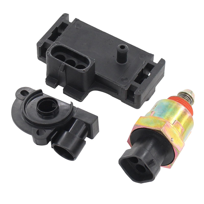MOTOKU IACV Idle Air Control Valve MAP Manifold Absolute Pressure and TPS Throttle Position Sensor for Chevy for GMC S10 C/K1500 2500 3500 Suburban G10 G20 Yukon Sonoma 1991-1995