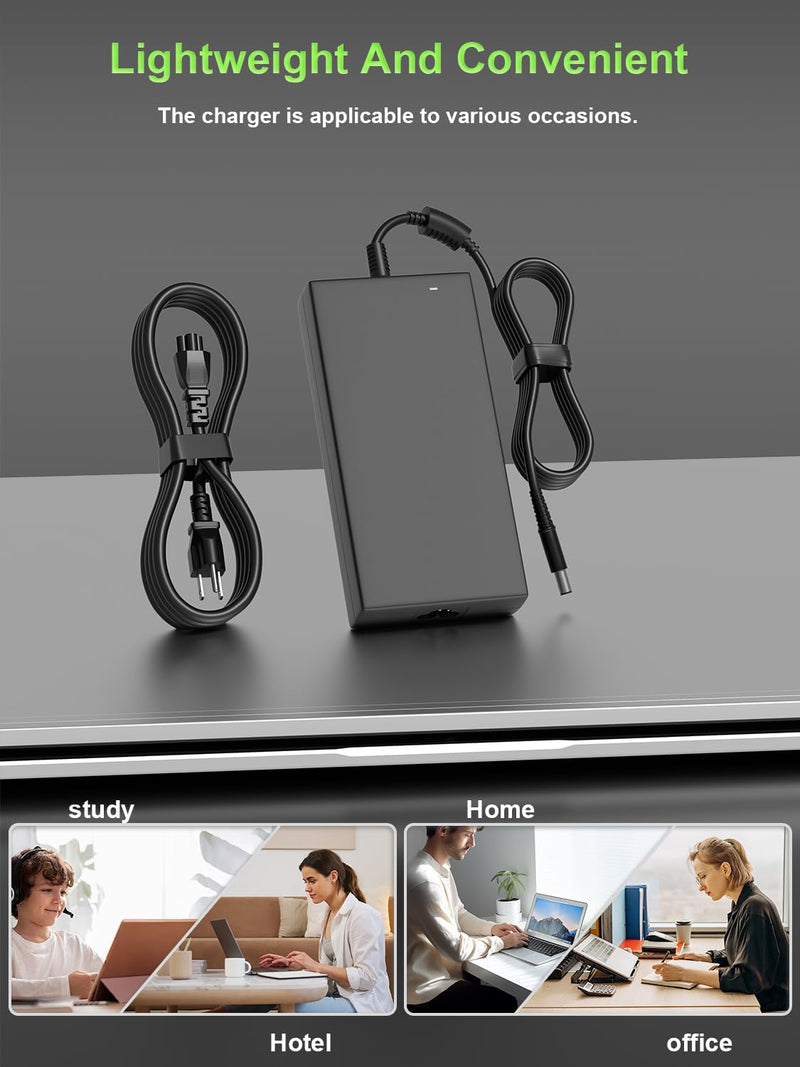 180W Charger Compatible with Dell Dock WD15 WD19 WD19S WD19TB WD22TB4 SD25 WD25 D6000 TB15 TB16 K16A SD25TB4 Business Thunderbolt/Universal Docking Station
