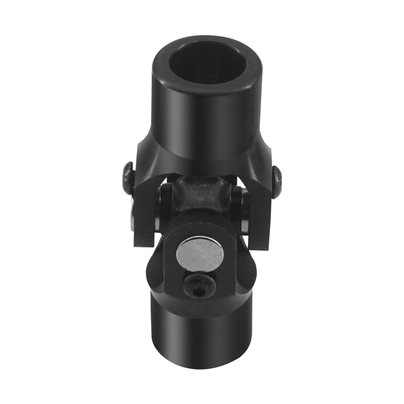 3/4" Round x 3/4" Round Single Steering Shaft Universal U Joint 3/4" Round to 3/4" Round Black Steering Shaft Universal Coupling 35° Working Angle 3-3/4" Total Length
