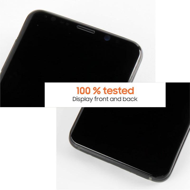 [For S9, NO Fingerprint] Screen Replacement for Samsung Galaxy S9 with Frame, 5.8" G960U G960F Incell LCD Digitizer Touch Screen Assembly Full Repair Tool Kit (IMPORTANT: Fingerprint ID Not Supported)