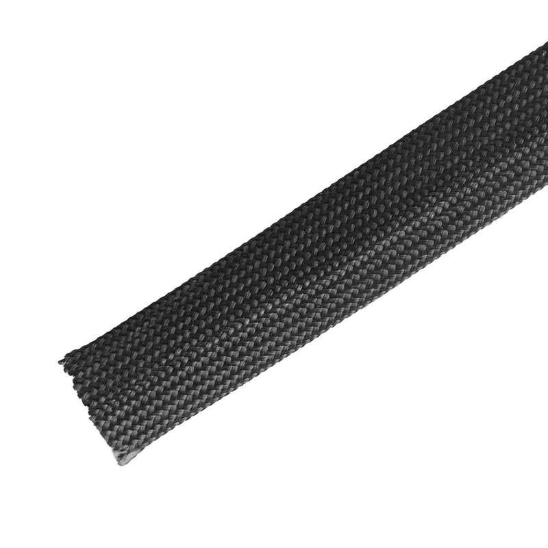 Heat Hose Fiberglass Wrap Shield Sleeve- 1/2" ID x 10'Black Adjustable Hose Heat Shield Spark Plug Wire fuel line Roll For Car Wire Loom cable Brake Line Cable Black