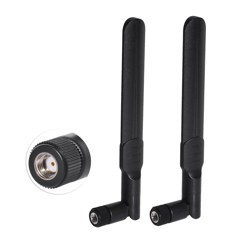 Bingfu Dual Band WiFi 2.4GHz 5.8GHz 8dBi RP-SMA Male Antenna + RG178 U.FL to RP-SMA Female Cable 2-Pack + PCI Slot Cover for WiFi Router Wireless Mini PCI Express PCIE Network Card Adapter