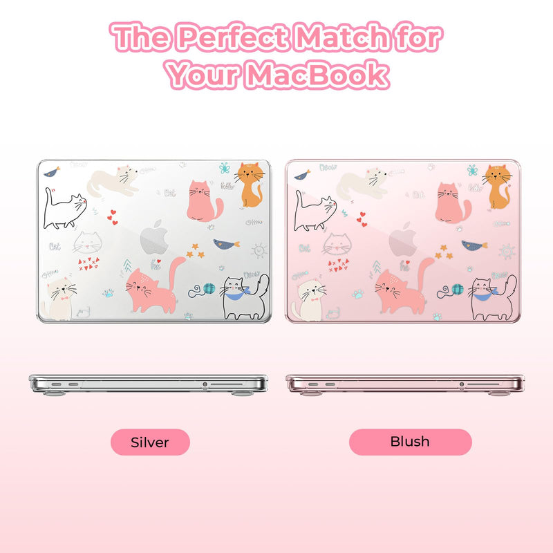 EooCoo for MacBook Neo Case 13 inch 2026 Model A3404, Funny Cat | Scratches · Bumps · Fingerprints Resistant, Ready for School, Work & Travel