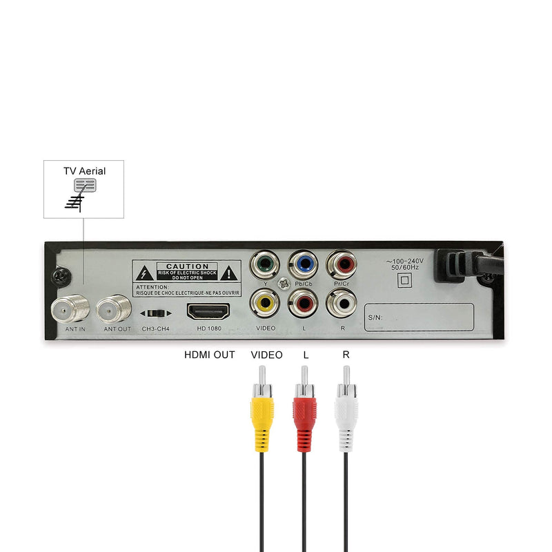  [AUSTRALIA] - iView 3300STB ATSC Converter Box with Recording, Media Player, Built-in Digital Clock, Analog to Digital, QAM Tuner, HDMI, USB 3300STBA (New firmware)