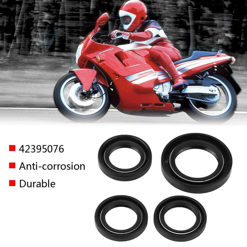Gy6 Oil Crankshaft Seal,GY6 Oil Seal,4 Pcs Engine Oil Seal Kit Engine Crankshaft Gear Crank Case Oil Seal Rubber for GY6 125cc 150cc 152 157QMJ Hrc216 Seal