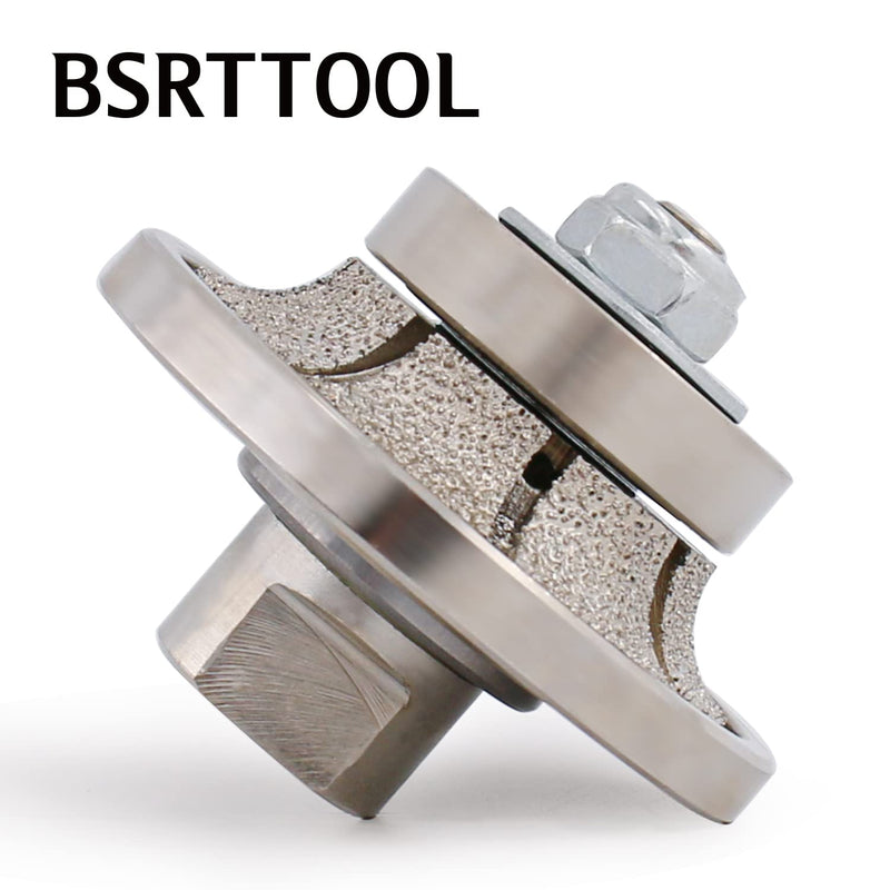 B10 Diamond Hand Profile Wheel Router Bit Profiler Vacuum Brazed for Granite Concrete Marble Edge 5/8-11 Thread (B10) B10