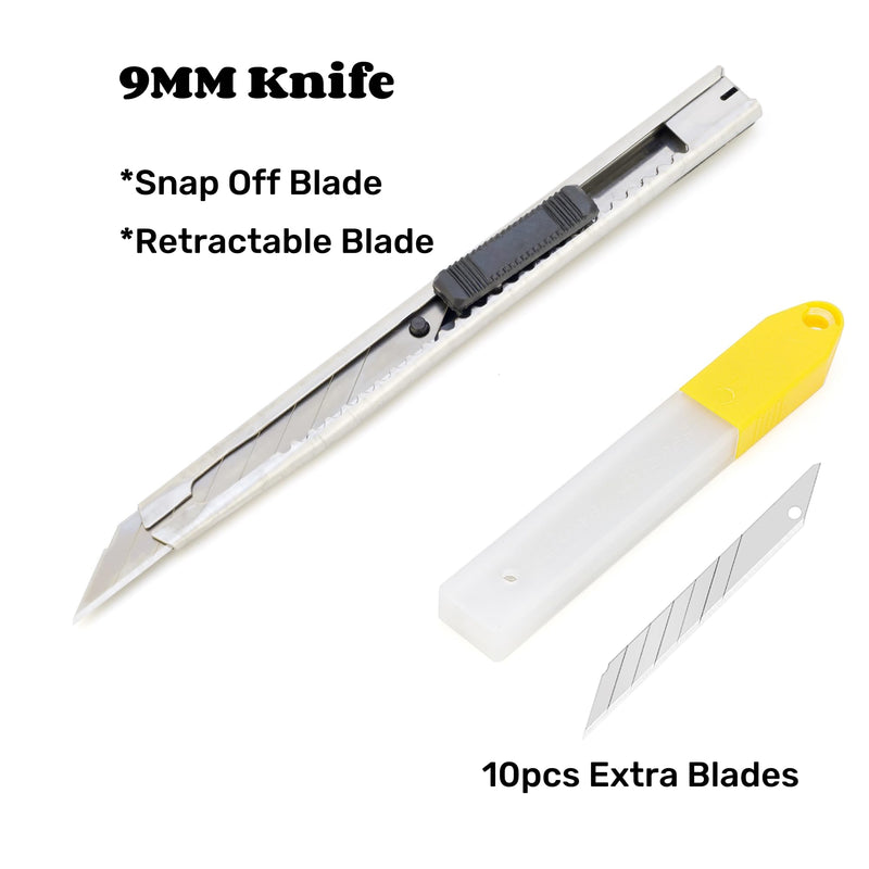 CARTINTS Complete Vehicle Vinyl Wrap Tools Kit Window Tint Tools Kit for Car Wraps with Yellow Micro Squeegee for Corner Full Wrapping, Felt Squeegee, Film Knife, Vinyl Wrap Gloves with micro squeegee