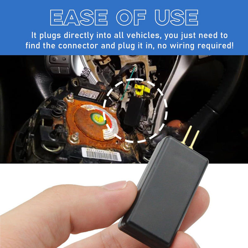 2PCS Car SRS Airbag Simulator Tester, Airbag Inspection Fault Finding and Repair Tool, Auto Airbag Simulator Testing Instrument Diagnostic Device, Universal Car Accessories 2 PCS