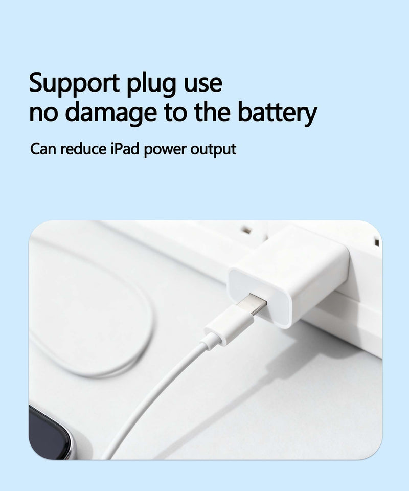 Magnetic Wireless Charger with Cable Compatible for Apple Pencil Pro Only, Convenient Charging Stand with LED Charging Indicator for Pencil Pro Latest Model