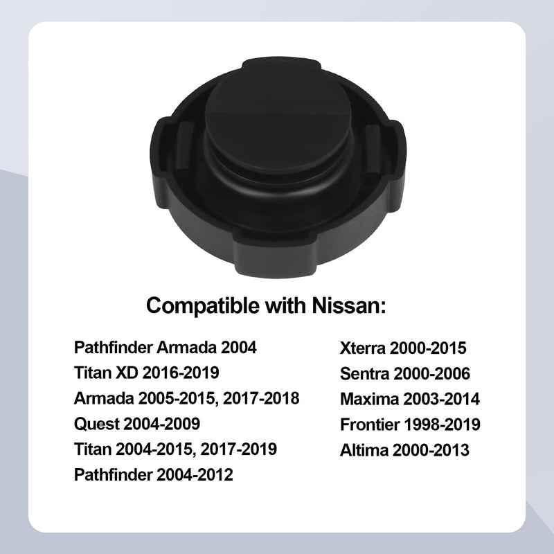 Power Steering Reservoir Cap Compatible with Nissan Altima Armada Frontier Maxima Pathfinder Armada Quest Titan Xterra Sentra Frontier Altima Selected Models Replaces 99979 9180JA000 491818B400
