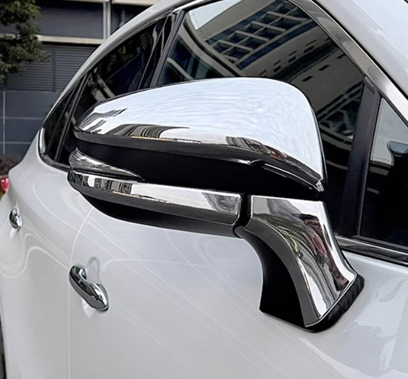 Car Accessories Fit for Toyota VENZA 2021 2022 2023 2024 Car Door Side Rearview Mirror Cover Trim (Chrome) 2PCS ABS Chrome
