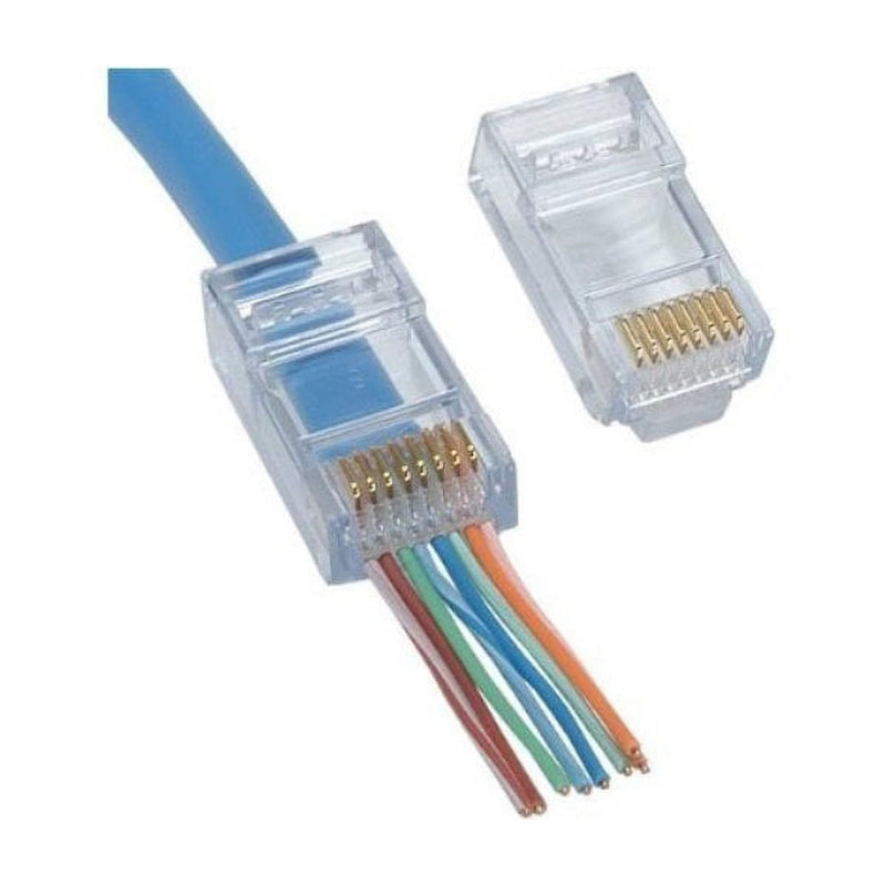 Platinum Tools 100010C EZ-RJ45 Cat6 Connector. 50/ for Ethernet Cable Termination