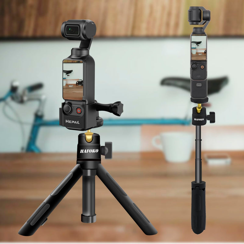 Osmo Pocket 3 Tripod+ Osmo Pocket 3 Expand Frame Extendable Mini Selfie Stick Tripod with 360°Ball Expansion Adapter Mount compatible for DJI Osmo Pocket 3 Accessories