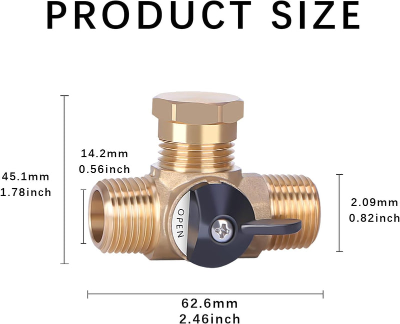 Upgrade RV Winterizing Kit with Brass Blow Out Plug & Antifreeze Pump - 2-Step Air Blow + Freeze Protection System (RV Winterizing Kit & Blow Out Plug) Rv Winterizing Kit & Blow Out Plug