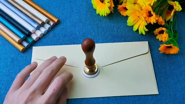 16 Count Gold Wax Seal Sticks for 0.44 Inch Glue Gun, Non-Toxic, Flexible, Durable, Suitable for Wedding Invitations, Cards, Envelopes