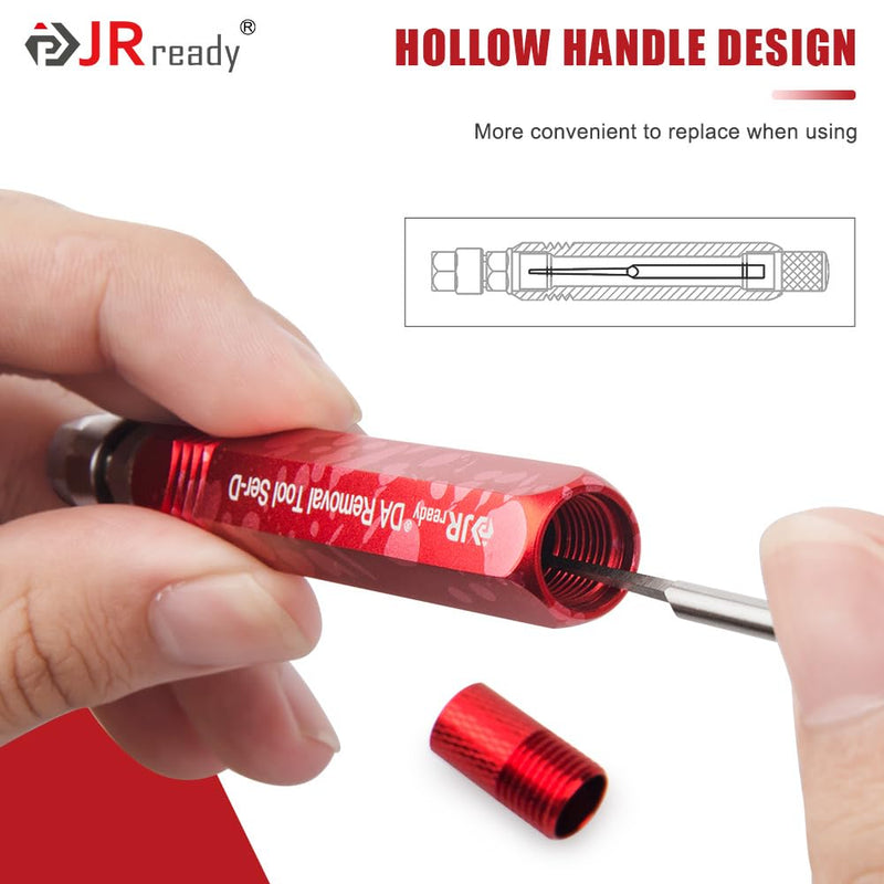 JRready ST5258 Electrical Pin Extractor Tool Kit with 6PCS Replacement Tips for AMP/Metri Pack/TE/JST/Deutsch Connectors, Pin Removal Tool Perfect for Car Repair Electrical Harness terminals