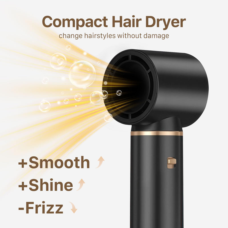 Sendowtek 5 in 1 Hot Air Styler Brush 1000W Hairdryer and Curler | Multi Tool Brush Curler, 3 Level Heat Comb for Rotating Straightening Volumize, Hot-Air Auto Wrap Styling Tool for Women
