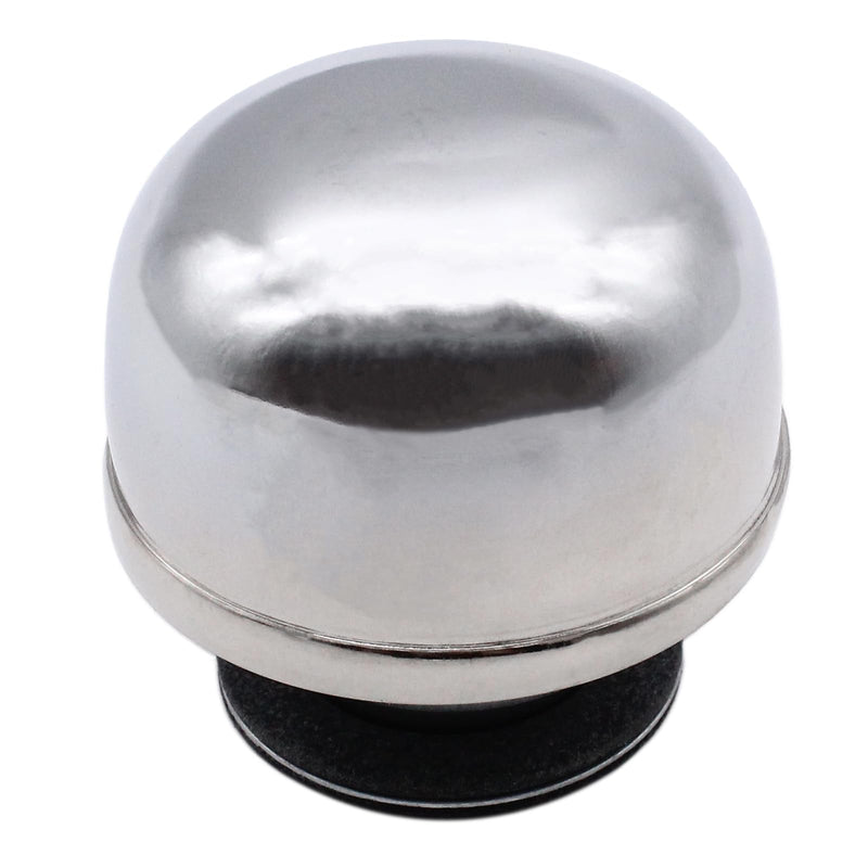 Chrome Steel Oil Breather Cap Twist On Oil Filler Cap Twist in Valve Cover Compatible with Chevy Pontiac Buick
