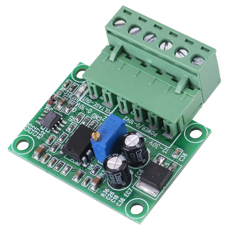 0-10KHz to 0-10V Frequency to Voltage Converter Module F/V Digital to Analog Board for Switching PLC and VFD Inverter PWM to Voltage Digital Analog Board
