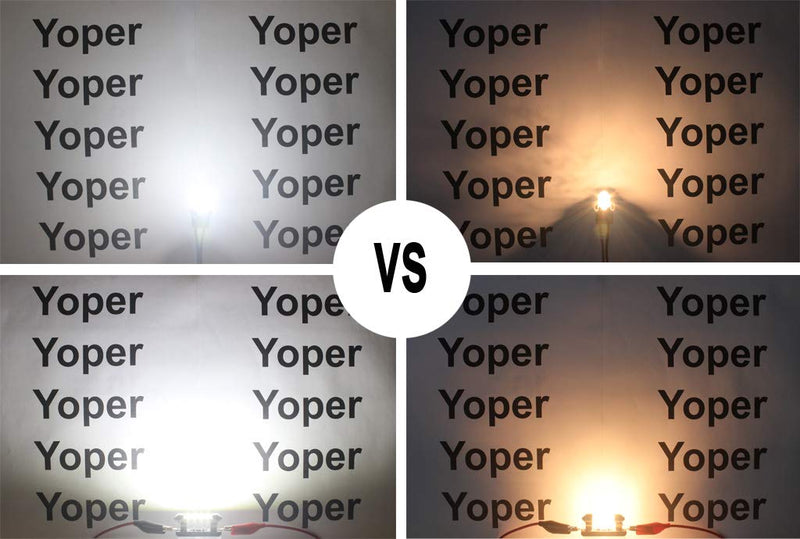 Yoper White Interior LED Light Package Kit Compatible with Ford F-150 1997-2014 F-250 F-350 F-450 F-55 2000-2014 Replacement Bulbs 12pcs White Color
