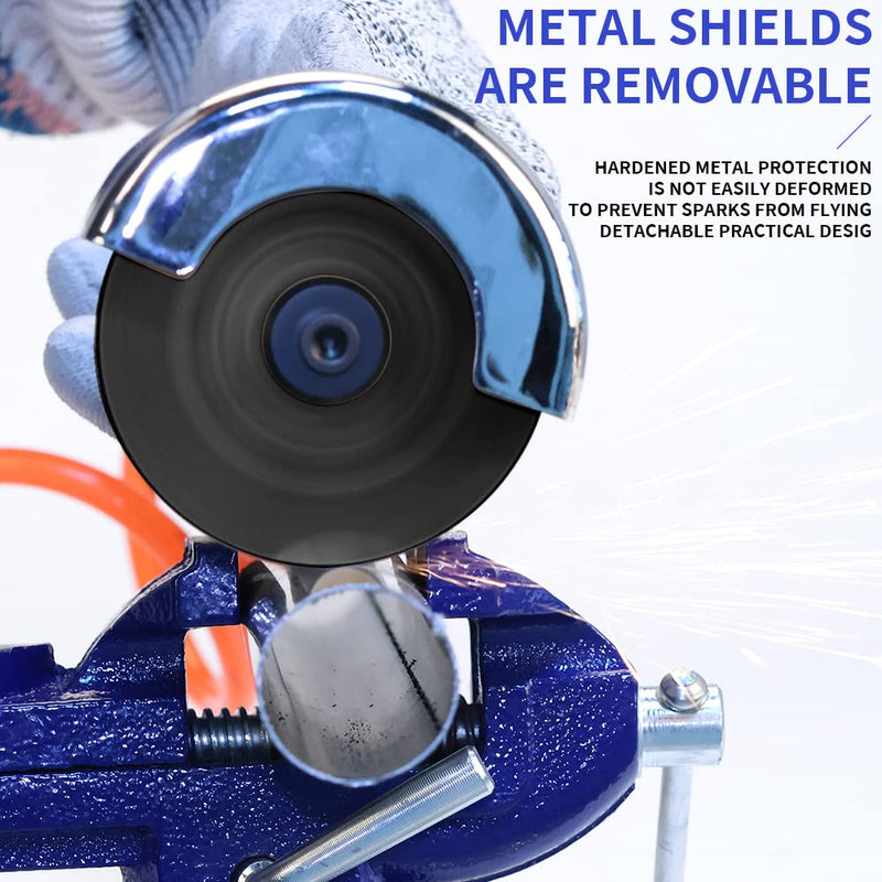 3 Inch Air Cut Off Tool, Equipped with 5-Pieces 3" Cutting Disc Set, Pneumatic Metal Sheet Cutting Tool,2000RPM Blue Machine Set