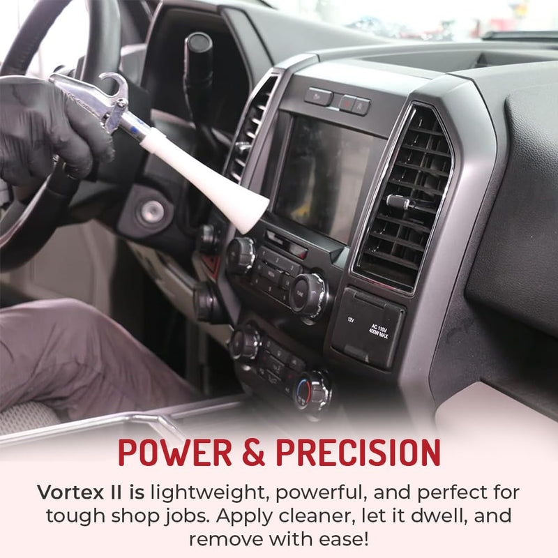 HI-TECH Vortex Cleaning Gun - Quickly Blasts Dirt and Dust from Surface - Works with Air Compressor (Vortex II) Vortex II