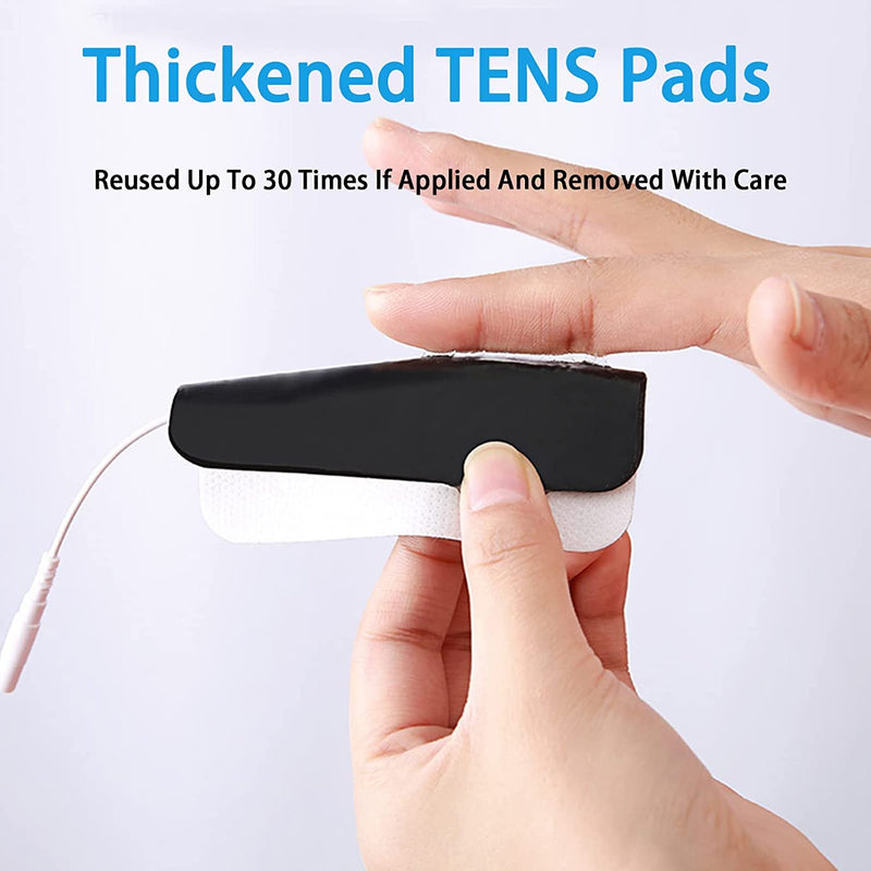 TENS Unit Replacement Pads, 48 PCS Premium Thickened Reusable Self-Adhesive Electrode Pads for EMS Muscle Stimulator Massager, 2"x4" - 48 Pcs 2X4",48 PCS