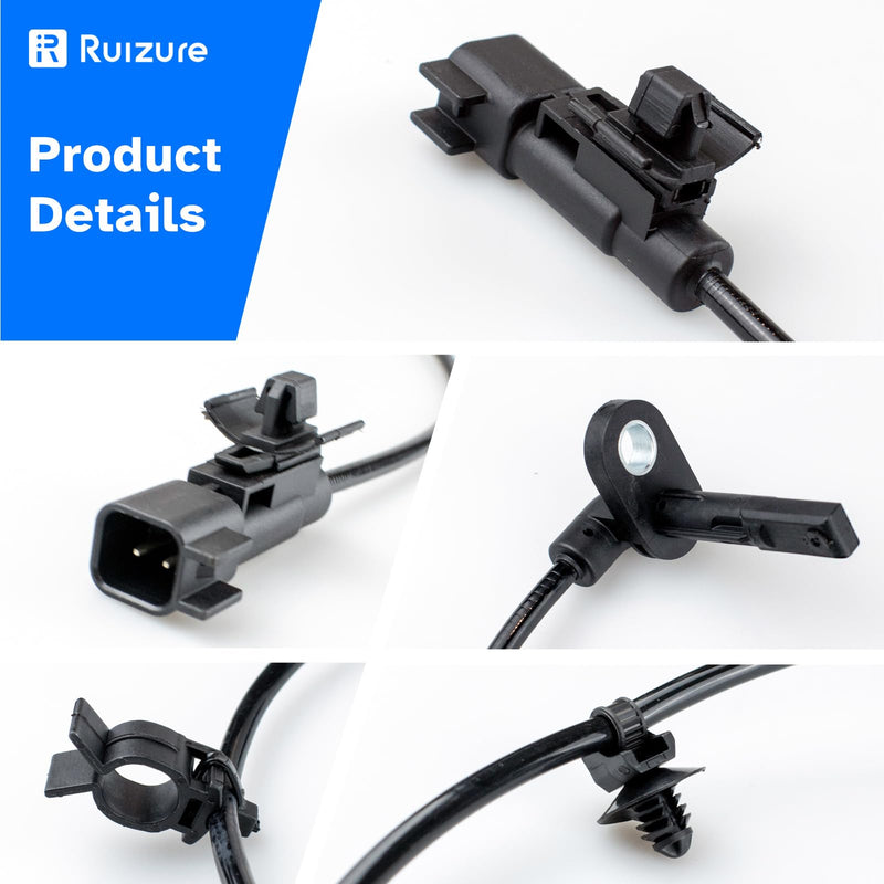 Rear Wheel Speed ABS Sensor Left and Right fit for 2011 2012 2013 2014 2015 Chevy Cruze, Chevy Volt, 14-16 Cadillac ELR, 12-17 Buick Verano, 16-19 Buick Cascada, Driver Passenger Side, 2pcs